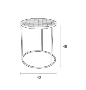 GLAZED SIDE TABLE - Green