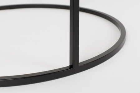 GLAZED SIDE TABLE - Black