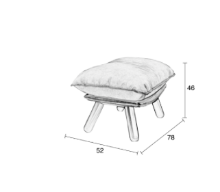 LAZY SACK HOCKER - Grey