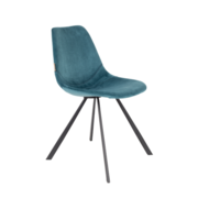 FRANKY CHAIR - Velvet old blue