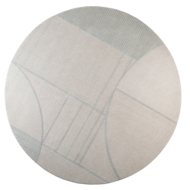 BLISS CARPET ROUND 240' - Grey / blue