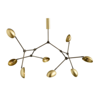 101 CPH - DROP Chandelier brass