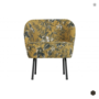 BEPUREHOME - VOGUE fauteuil fluweel - Poppy mosterd