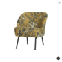 BEPUREHOME - VOGUE fauteuil fluweel - Poppy mosterd