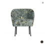 BEPUREHOME - VOGUE fauteuil fluweel - Poppy grijs