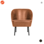 BEPUREHOME - VOGUE fauteuil leer - Cognac