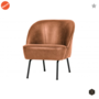 BEPUREHOME - VOGUE fauteuil leer - Cognac