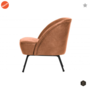 BEPUREHOME - VOGUE fauteuil leer - Cognac