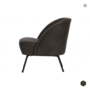 BEPUREHOME - VOGUE fauteuil leer - Zwart