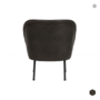 BEPUREHOME - VOGUE fauteuil leer - Zwart