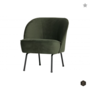 BEPUREHOME - VOGUE fauteuil fluweel - Onyx