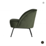 BEPUREHOME - VOGUE fauteuil fluweel - Onyx