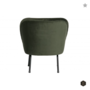 BEPUREHOME - VOGUE fauteuil fluweel - Onyx