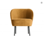 BEPUREHOME - VOGUE fauteuil fluweel - Mosterd