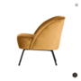 BEPUREHOME - VOGUE fauteuil fluweel - Mosterd