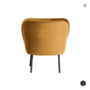 BEPUREHOME - VOGUE fauteuil fluweel - Mosterd