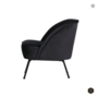 BEPUREHOME - VOGUE fauteuil fluweel - Inkt