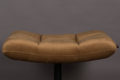 BAR LOUNGE HOCKER  - Fluweel Golden Brown