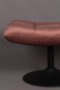 BAR LOUNGE HOCKER  - Fluweel Old Pink