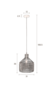 JIM - Pendant lamp wide