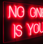 LED NEON WANDLAMP - no one
