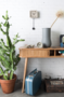 BARBIER CONSOLE TABLE - Oak