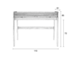 BARBIER DESK TABLE - Walnut