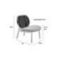 SPIKE FAUTEUIL - Naturel / grey