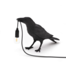 SELETTI - Bird lamp black - Waiting