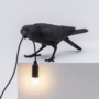 SELETTI - Bird lamp black - playing