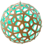 Lamp Coral met kleur 40cm