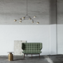 101 CPH - DROP Chandelier brass