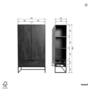 WOOOD - Silas Cabinet Zwart