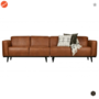 BEPUREHOME - Statement Eco leer Cognac - 280cm