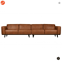 BEPUREHOME - Statement Eco Leer Cognac - 372cm