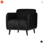 BEPUREHOME - Statement Suedine Zwart - Fauteuil 