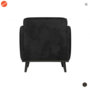 BEPUREHOME - Statement Suedine Zwart - Fauteuil 