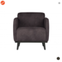 BEPUREHOME - Statement Eco Leer Grijs - Fauteuil