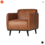 BEPUREHOME - Statement Eco Leer Cognac - Fauteuil