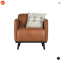 BEPUREHOME - Statement Eco Leer Cognac - Fauteuil