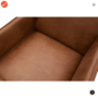 BEPUREHOME - Statement Eco Leer Cognac - Fauteuil