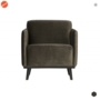 BEPUREHOME - Statement Fluweel Groen - Fauteuil