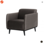 BEPUREHOME - Statement Fluweel Taupe - Fauteuil