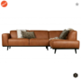 BEPUREHOME - Statement Eco Leer Cognac - Hoekbank rechts