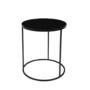 GLAZED SIDE TABLE - Black