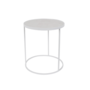 GLAZED SIDE TABLE - White 