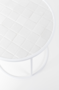 GLAZED SIDE TABLE - White 