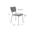 BENSON CHAIR - Grey blue _