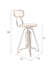 Counter stool ocean blue 